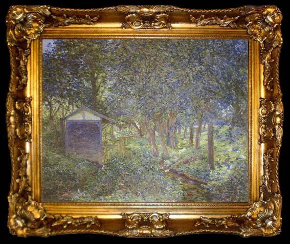 framed  Lilla Cabot Perry Monet-s Garden at Giverny, ta009-2